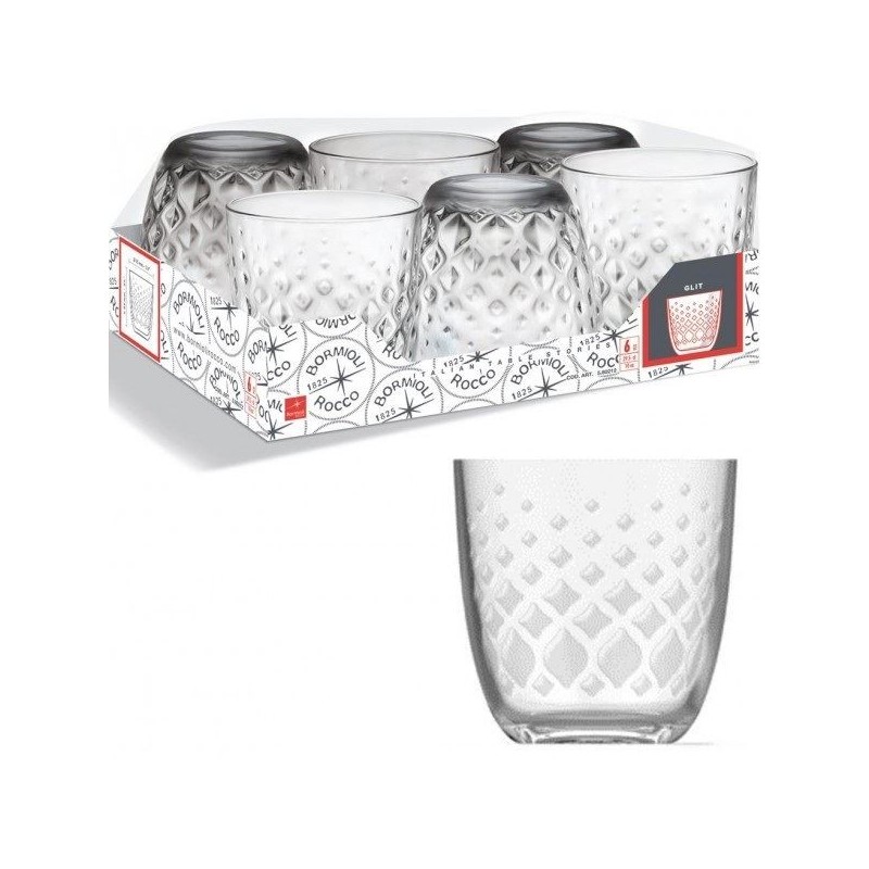 BICCHIERE CARTONETTA A/6 GLIT ACQUA 29,5cl BORMIOLI