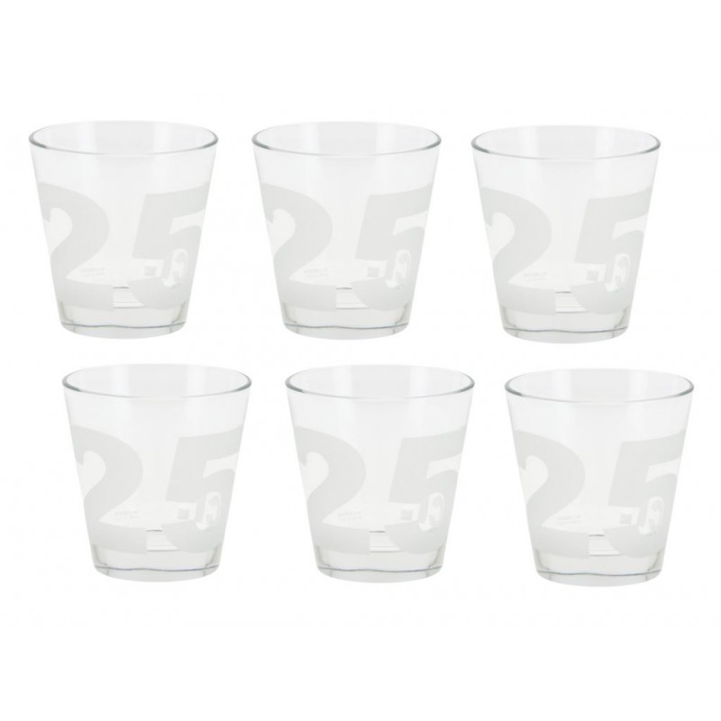 BICCHIERE NADIA A/6 NUMBERS 25 NATALE 250cc M74140 CERVE