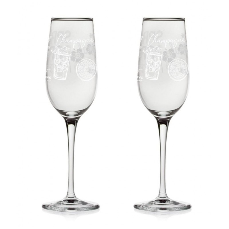 BICCHIERE KRIZIA A/2 CALICE DRINK BAR FLUTE M93700 CERVE