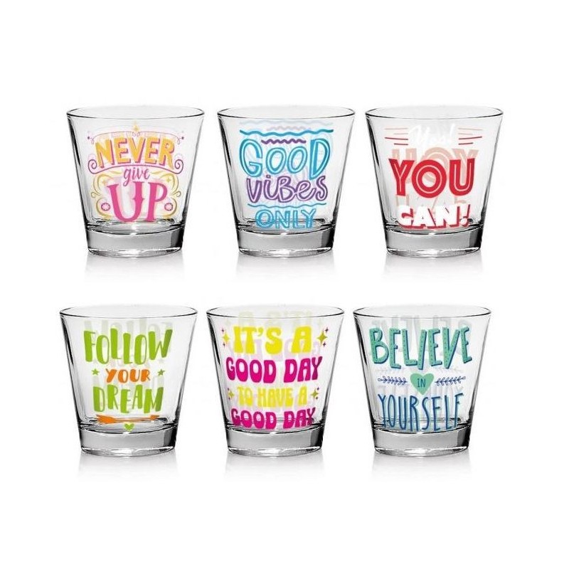 BICCHIERE NADIA A/6 WOW ASS. 250cc M105240 CERVE