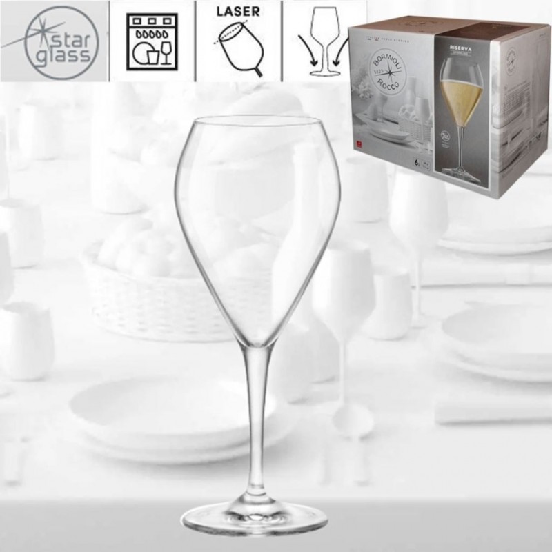 BICCHIERE RISERVA A/6 CALICE SPARKLING 39cl BORMIOLI