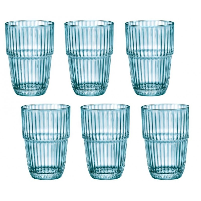 BICCHIERE IMPILABILE BARSHINE A/6 LONG DRINK ICE 38cl BORMIOLI