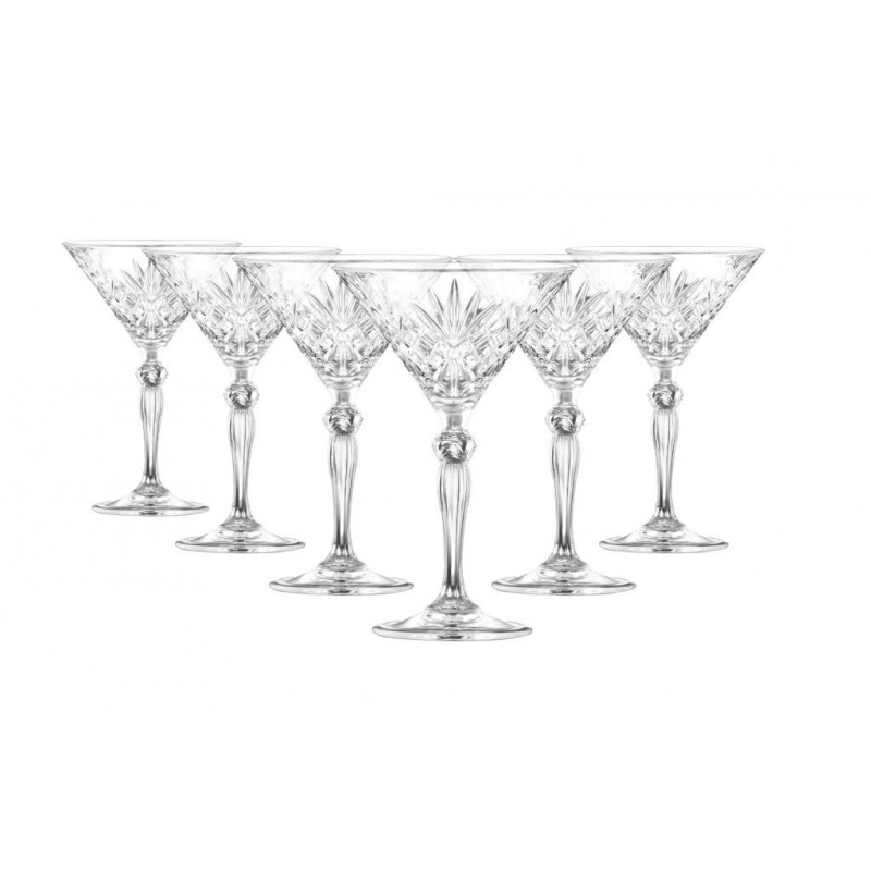 BICCHIERE MELODIA A/6 CALICE MARTINI 21cl RCR CRISTALLERIA
