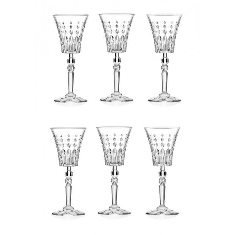 BICCHIERE MARILYN A/6 CALICE VINO ROSSO 26cl RCR CRISTALL