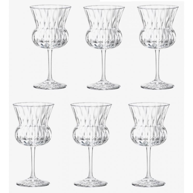 BICCHIERE BLOOM A/6 CALICE NICK & NORA 15cl BORMIOLI