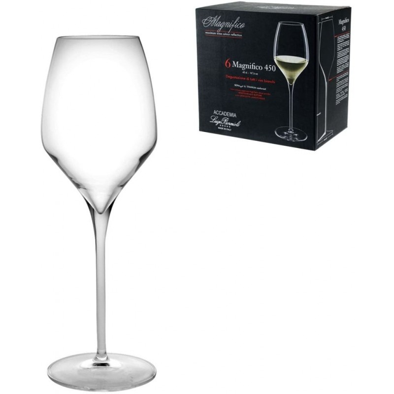 BICCHIERE MAGNIFICO A/6 CALICE 450 VINI BIANCHI LUIGI BORMIOLI