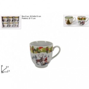 TAZZA CAFFE' NATALE S/P A/6...