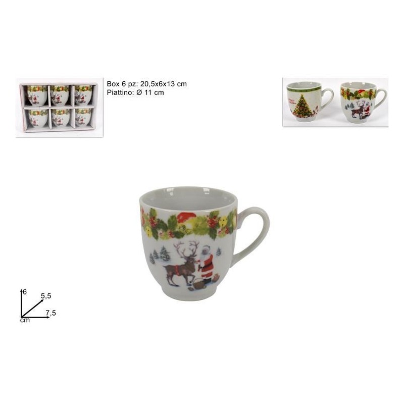 TAZZA CAFFE' NATALE S/P A/6 49465 DS