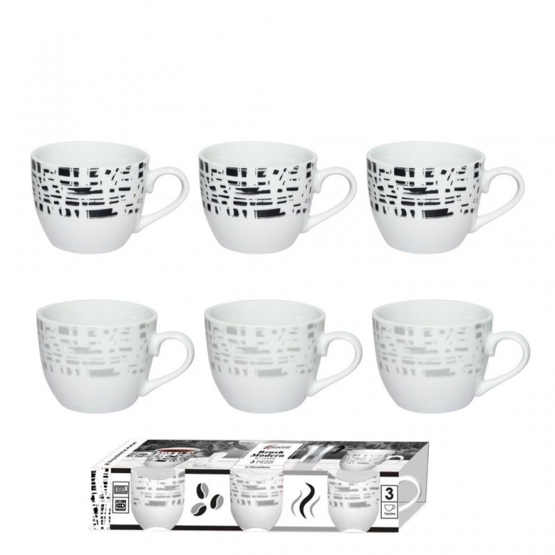 TAZZA CAFFE' S/P A/3 BRUSH MODERN 1643708 KAS