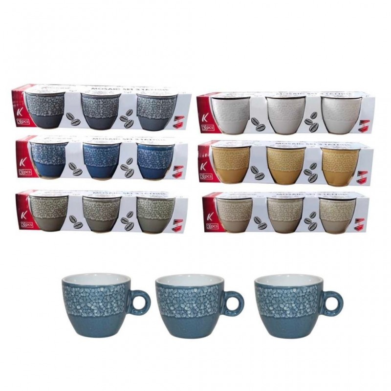 TAZZA CAFFE' S/P A/3 MOSAI VARI DECORI 1642954 KAS