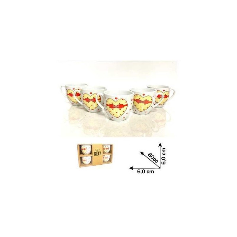 TAZZA CAFFE' S/P CUORI A/6 77781 BEC