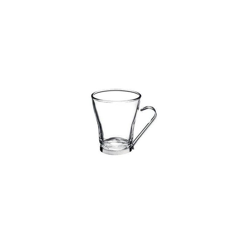 TAZZONE CAPPUCCINO OSLO A/3 MANICO ACCIAIO 22cl BORMIOLI