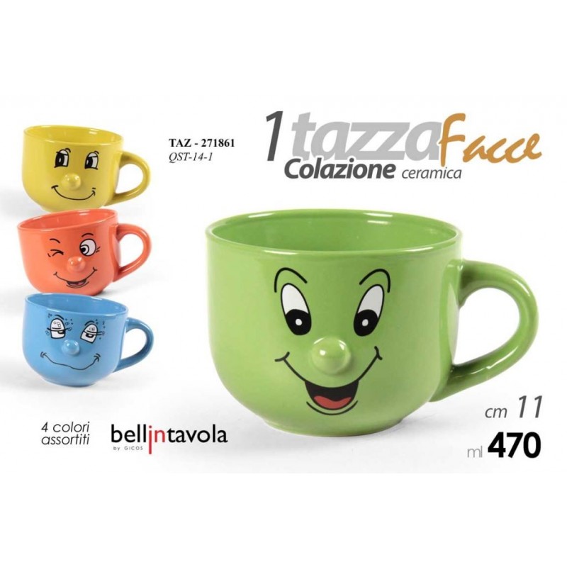 TAZZONE LATTE COLOR VISO ASS. 470ml 271861 GICOS