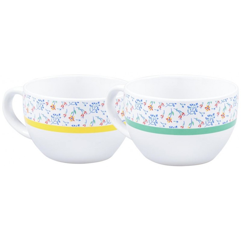 TAZZONE LATTE JUMBO MORNY FLOWERS 470cc 49917 DC