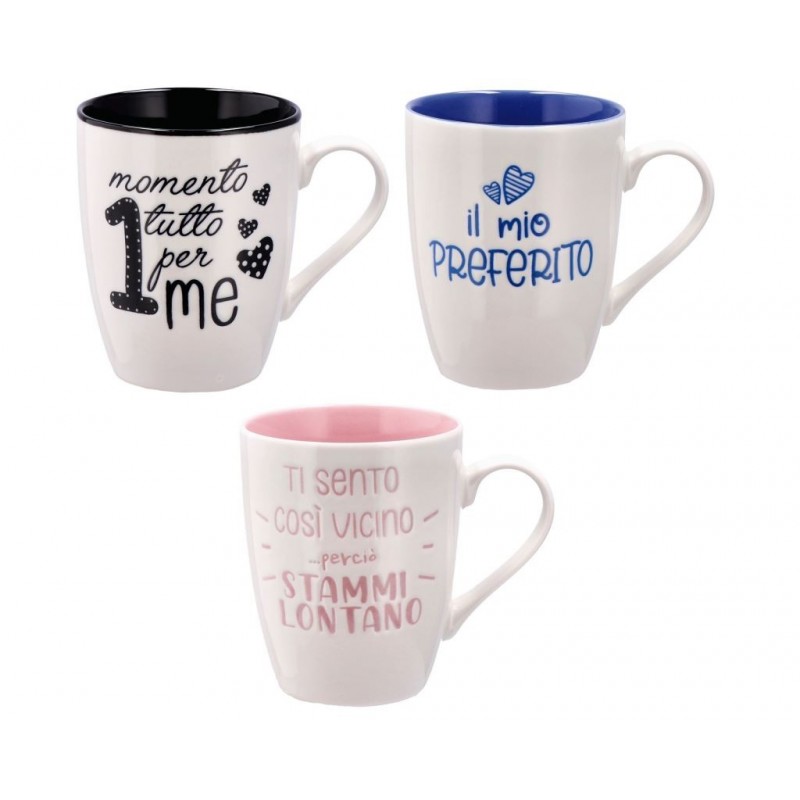 TAZZONE LATTE MUG NEW BONE CHINA 360ml 107137 AD