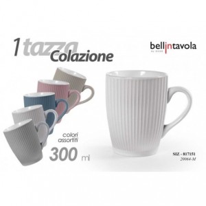 TAZZONE LATTE MUG RIGATO...
