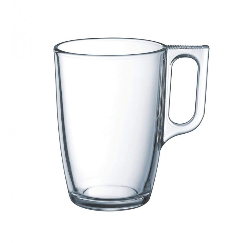 TAZZONE LATTE MUG VETRO A/6 NUEVO 32cl LUMINARC