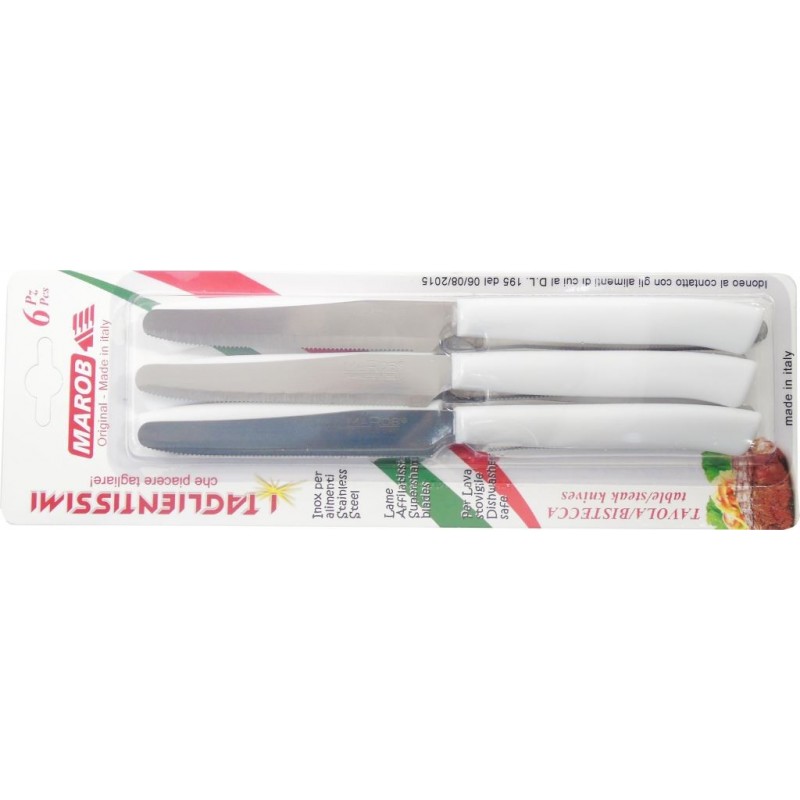 COLTELLO TAVOLA I TAGLIENTISSIMI A/6 24TF BIANCO MARIETTI