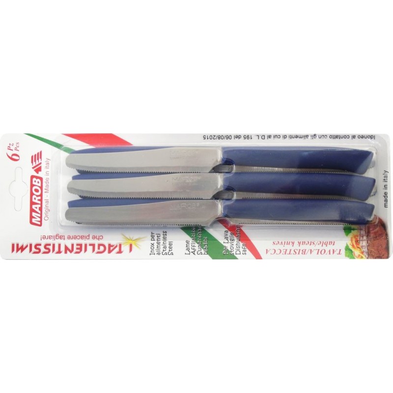 COLTELLO TAVOLA I TAGLIENTISSIMI A/6 24TF BLU MARIETTI