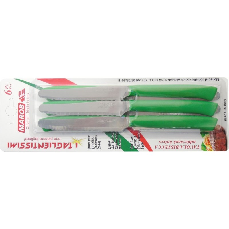 COLTELLO TAVOLA I TAGLIENTISSIMI A/6 24TF VERDE MARIETTI