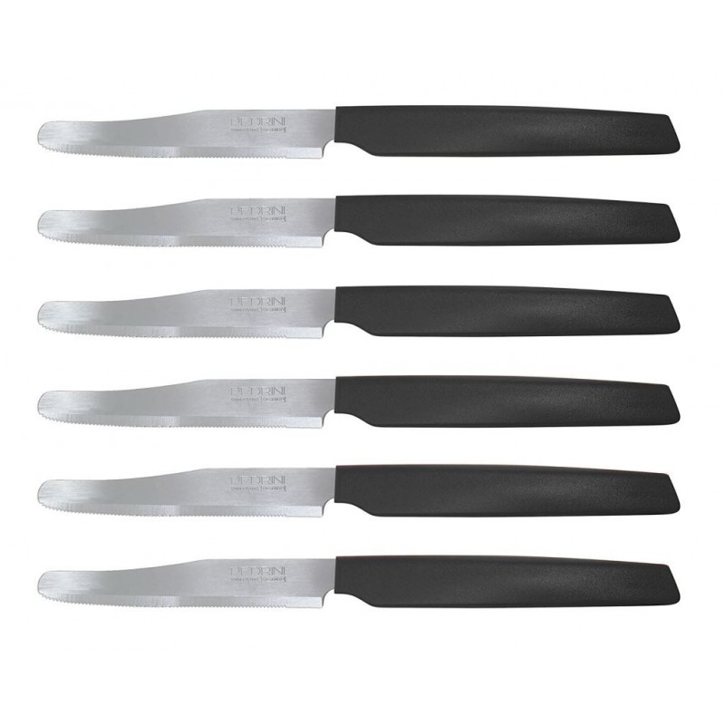 COLTELLO ACTIVE TAVOLA A/6 NERO 04GD030 PEDRINI