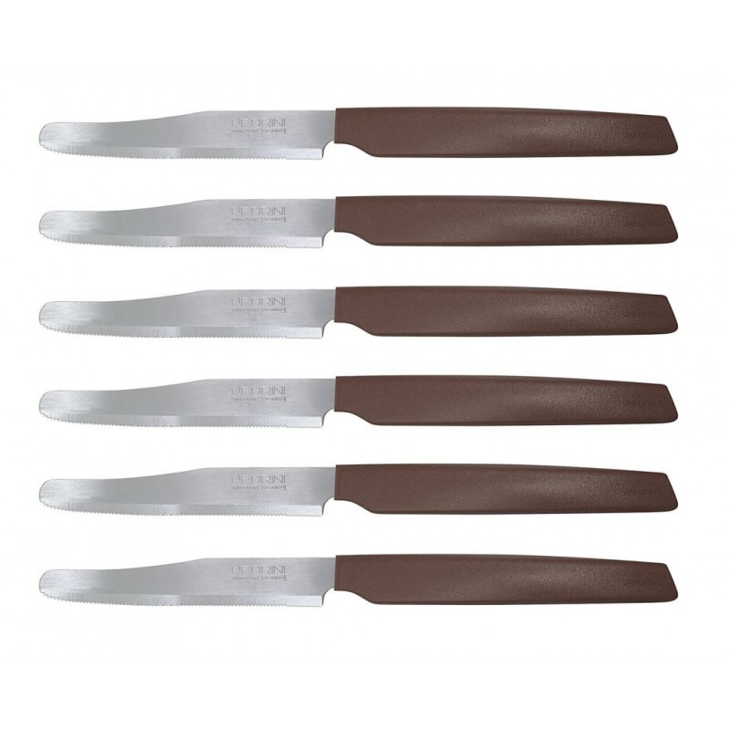 COLTELLO ACTIVE TAVOLA A/6 MARRONE 04GD029 PEDRINI