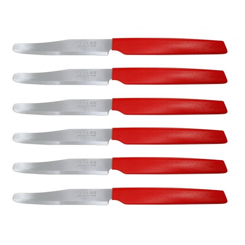 COLTELLO ACTIVE TAVOLA A/6 ROSSO 04GD028 PEDRINI