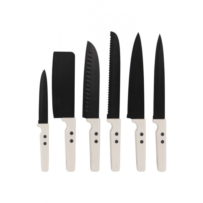 COLTELLO SET RYORI+ 6 COLTELLI TEFLON+ 6 COPRILAMA 48077 DC