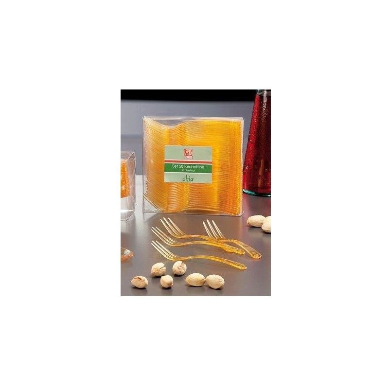 FORCHETTA FINGER FOOD CHIA SNACK A/50 CRYSTAL AD