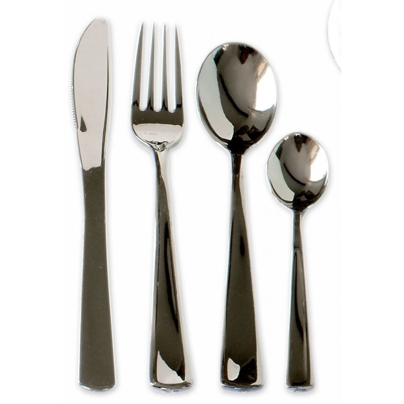 POSATE MONOUSO ARGENTO CUCCHIAIO 6pz DINAMIK