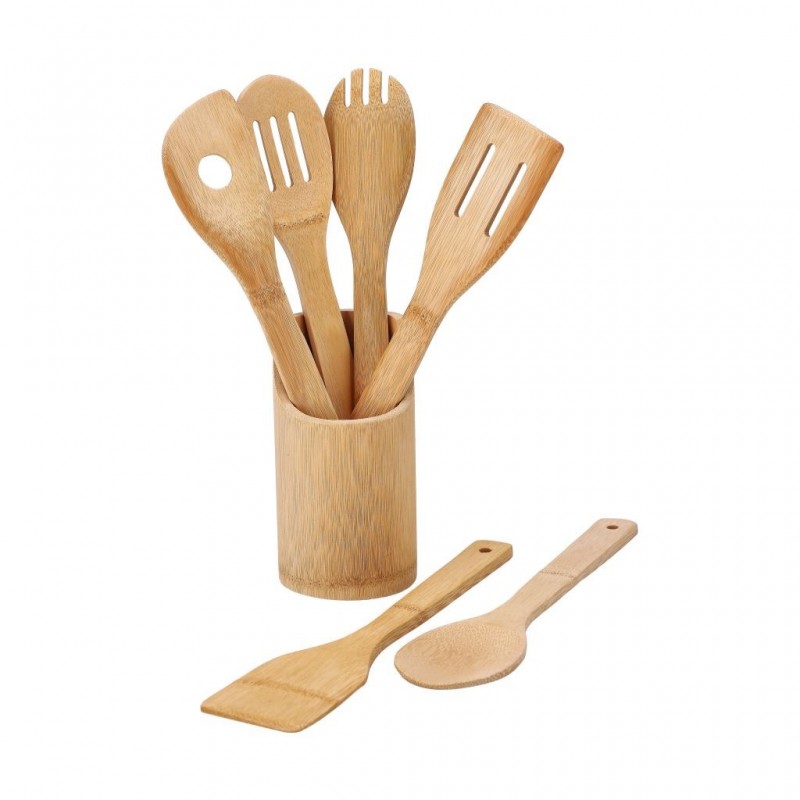 MESTOLAME SET P/MESTOLI BAMBOO+6 UTENSILI BAMBOO 30cm AD