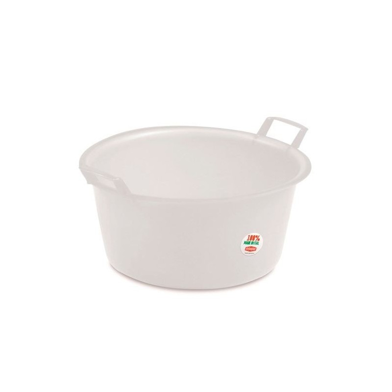 BACINELLA PLASTICA STEFANPLAST TONDA BIANCA 35cm 28352