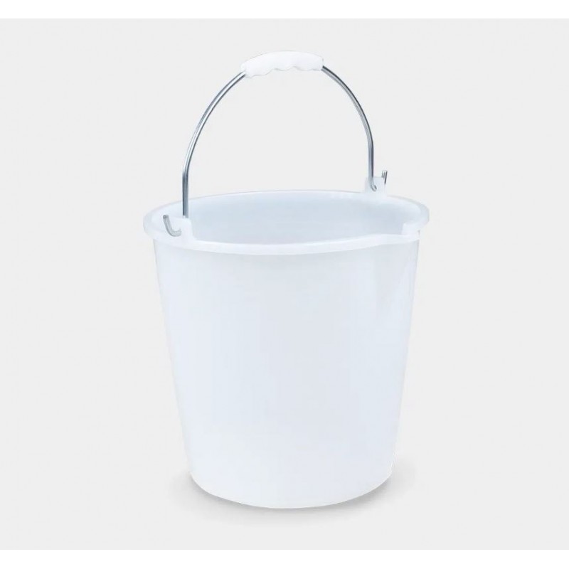 SECCHIO PLASTICA ECOPLAST BIANCO 17 litri C/BECCO