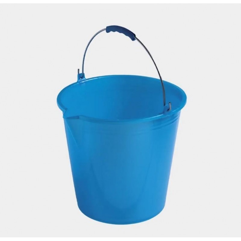 SECCHIO PLASTICA ECOPLAST BLU 10 litri C/BECCO
