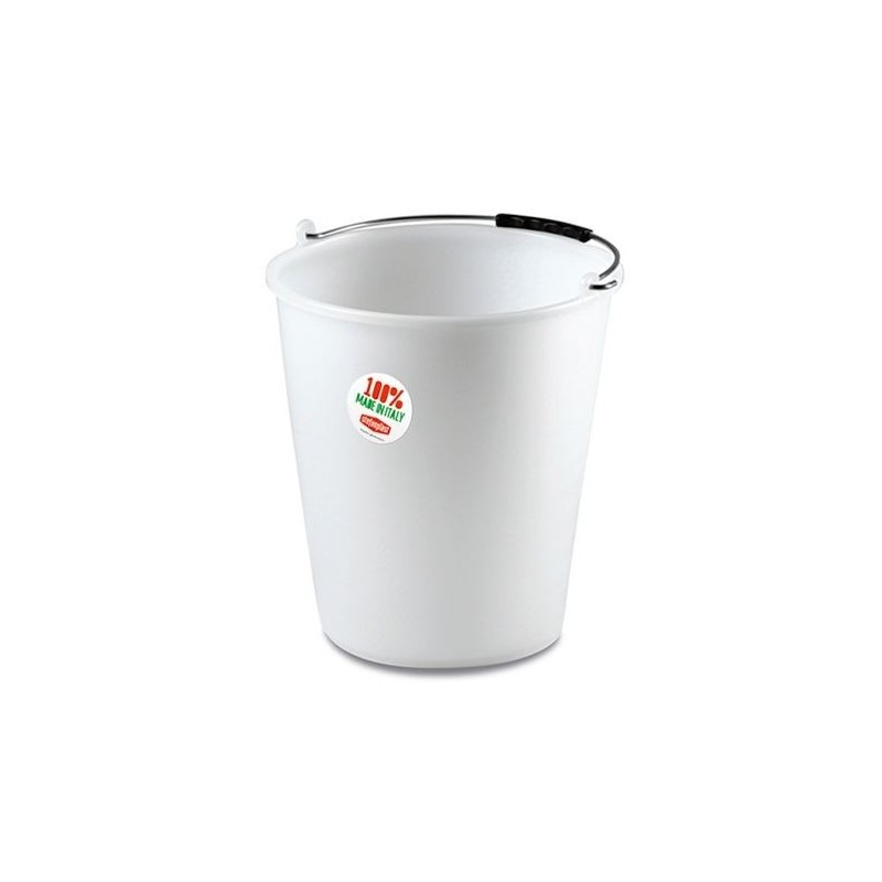 SECCHIO PLASTICA STEFANPLAST BIANCO 15 litri S/BECCO 22152