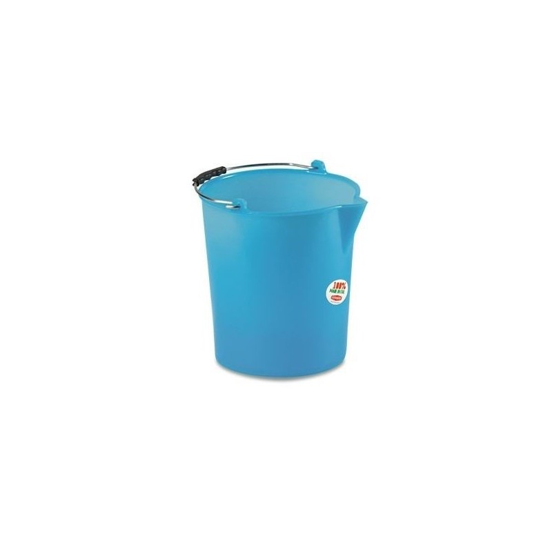 SECCHIO PLASTICA STEFANPLAST BLU 9 litri C/BECCO 24090