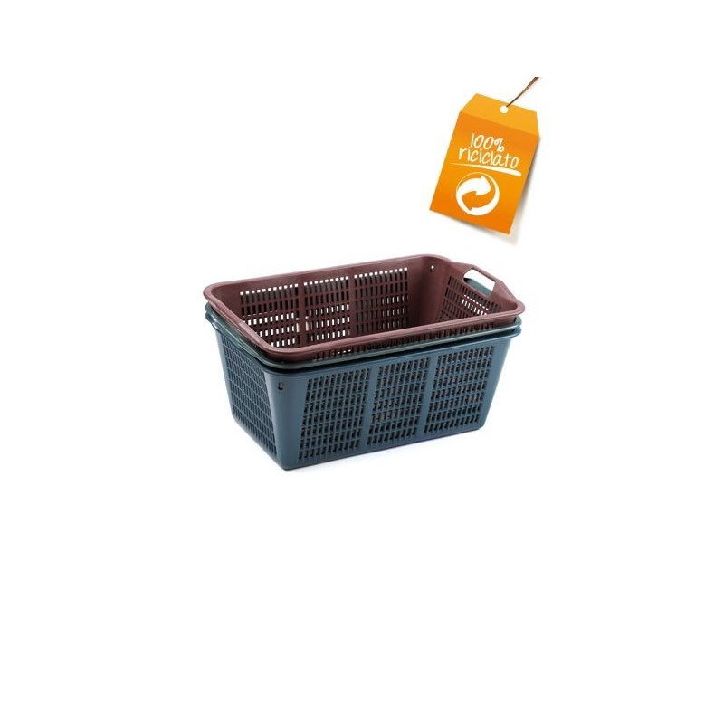 CESTA MULTIUSO FORATA GRANDE 58cm CM58 ECOPLAST