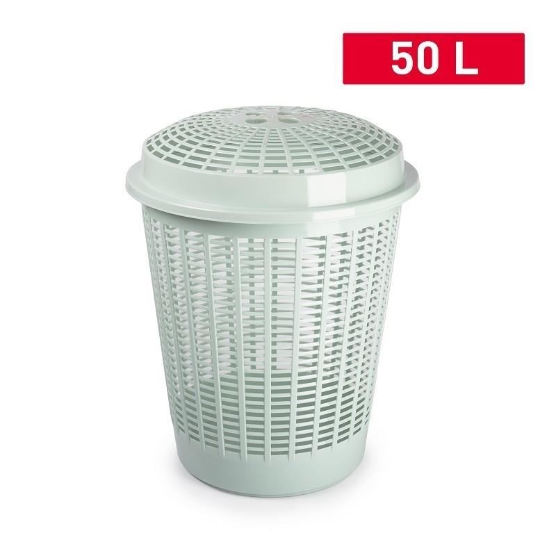 PORTABIANCHERIA CESTONE FORATO VERDE ACQUA 11489T2