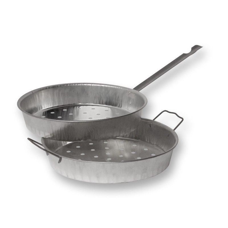 PADELLA CASTAGNE METALLO 2 MANICI 515 FILCAS