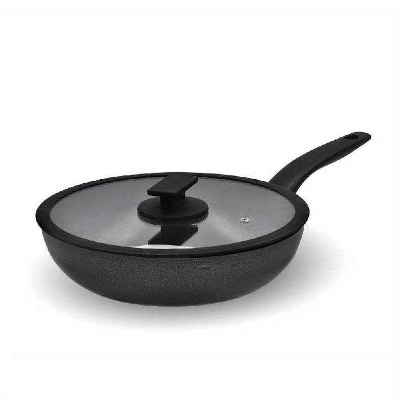 FORTEZZA VULCANO PADELLA WOK 26+ COP. VET/SILIC. ACCADEMIA
