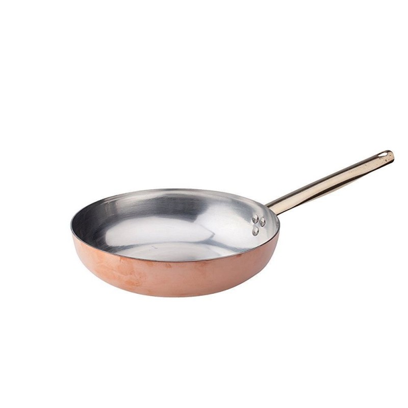 AGNELLI RAME PADELLA STAGNATA SVASATA 20cm ALCU111B