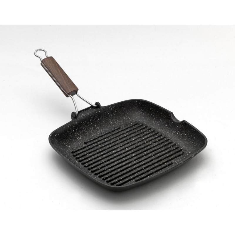 BISTECCHIERA ALLUM. DELIZIA 28x28cm 3033PS PIETRA C/DISCO