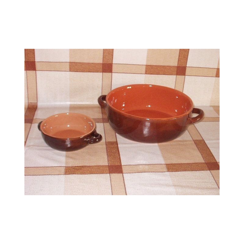 TERRACOTTA TEGAME BICOLORE 24cm M.C.N. TERRACOTTA