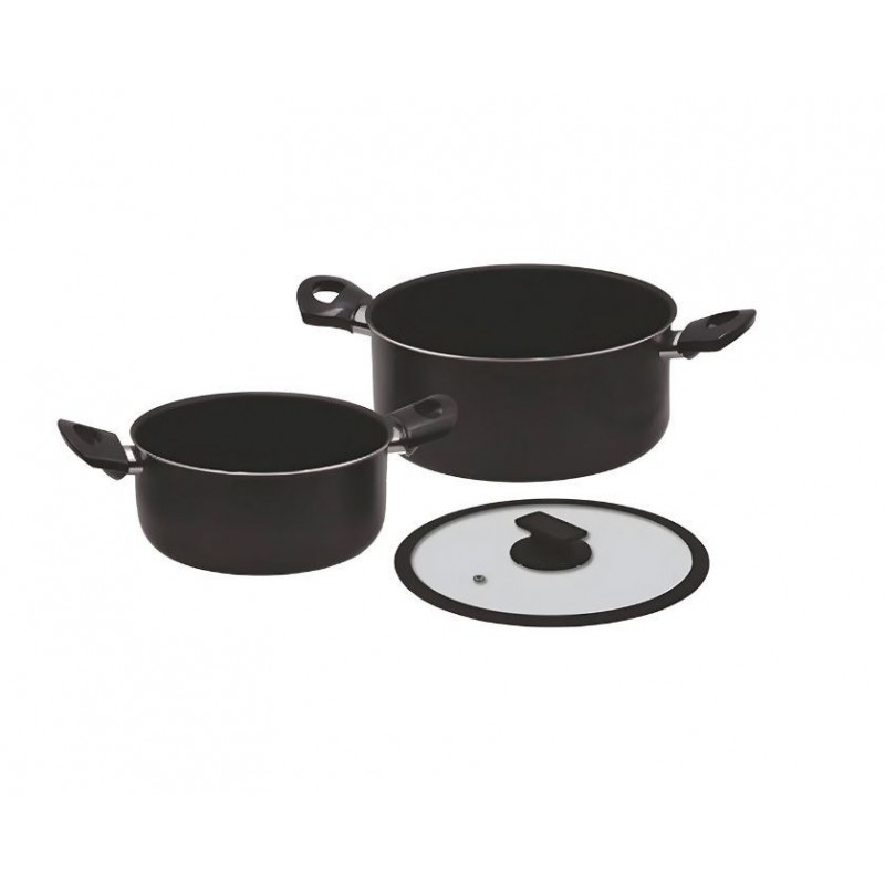 SET CASSERUOLA ACCADEMIA A/3 VULCANO 20/24cm+ 1 COPERCHIO