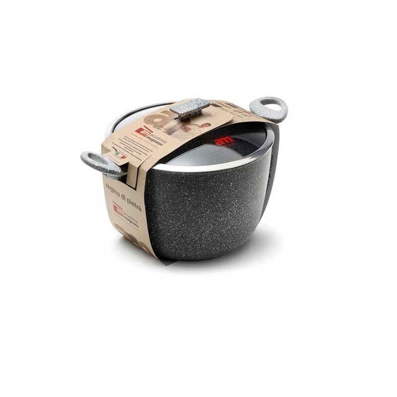 REGINA di PIETRA PENTOLA 26 INDUZIONE COP/VETRO ACCADEMIA