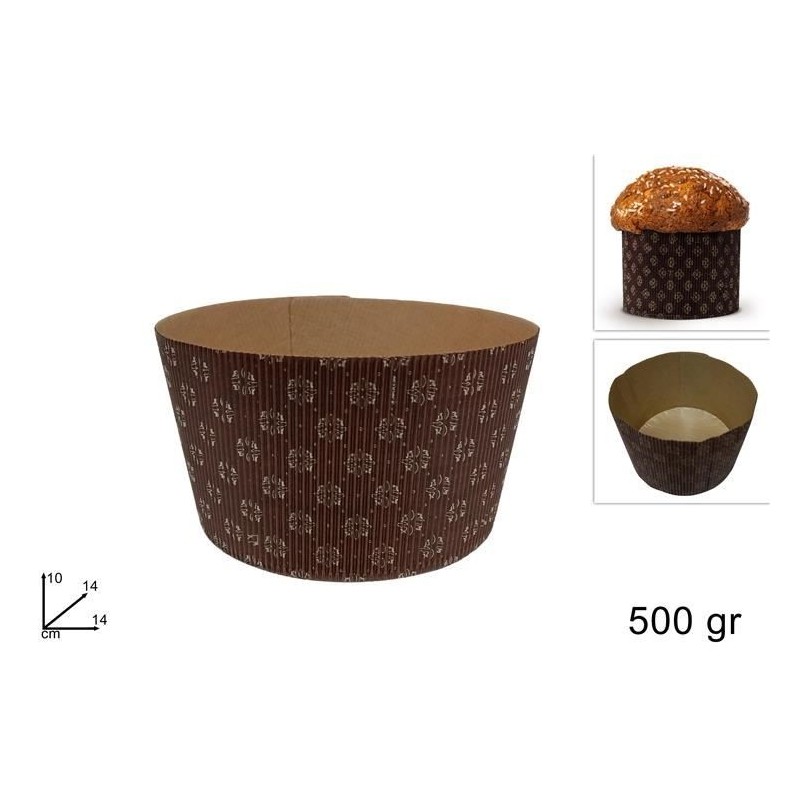 FORMA STAMPO PANETTONE CARTA 500gr 242194 DS