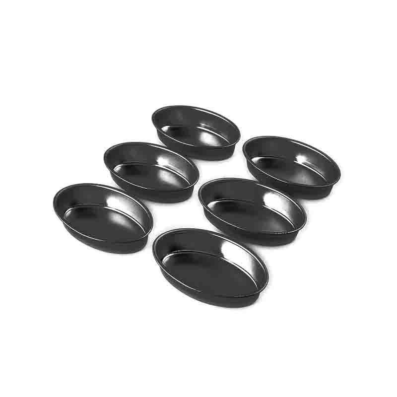 FORMINA CROSTATINA TEFLON A/6 OVALE 10x6x2,3cm 271 VESPA