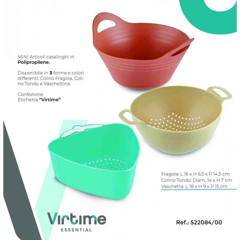 COLAPASTA POLIPROPILENE C/M VARIE FORME e MIS. S22084/00