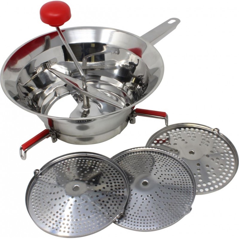 PASSATUTTO ACCIAIO 24cm 3 Dischi 04GD199 PEDRINI