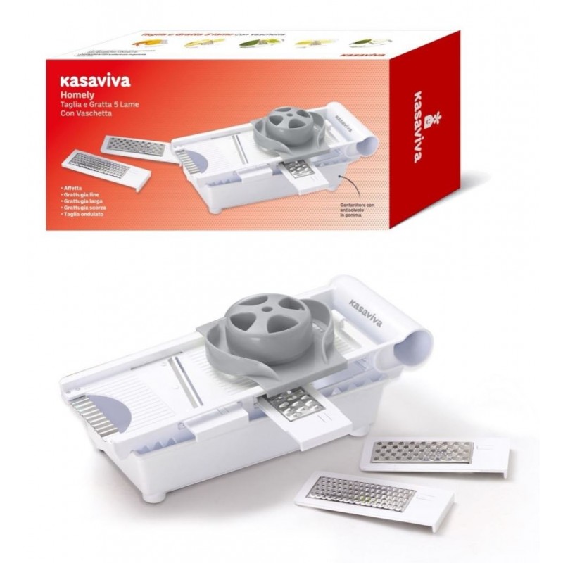 GRATTUGIA MULTIFUNZIONE MANDOLINA HOMELY 5 LAME KAS
